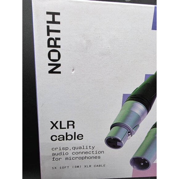 North XLR Cable 10ft / 3m Crisp Quality Audio Connection For Microphones With D - Picture 2 of 5